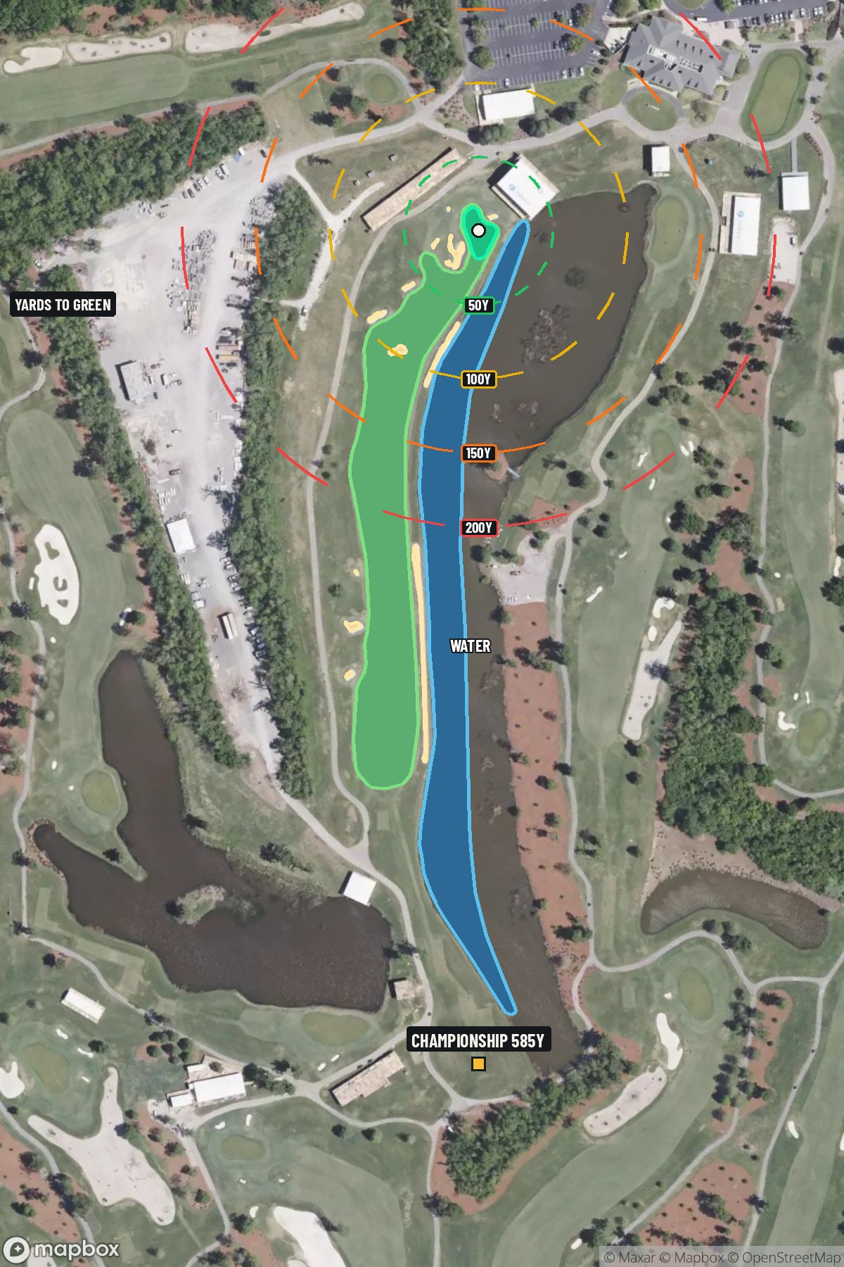 Hole 18 aerial at TPC of Louisiana
