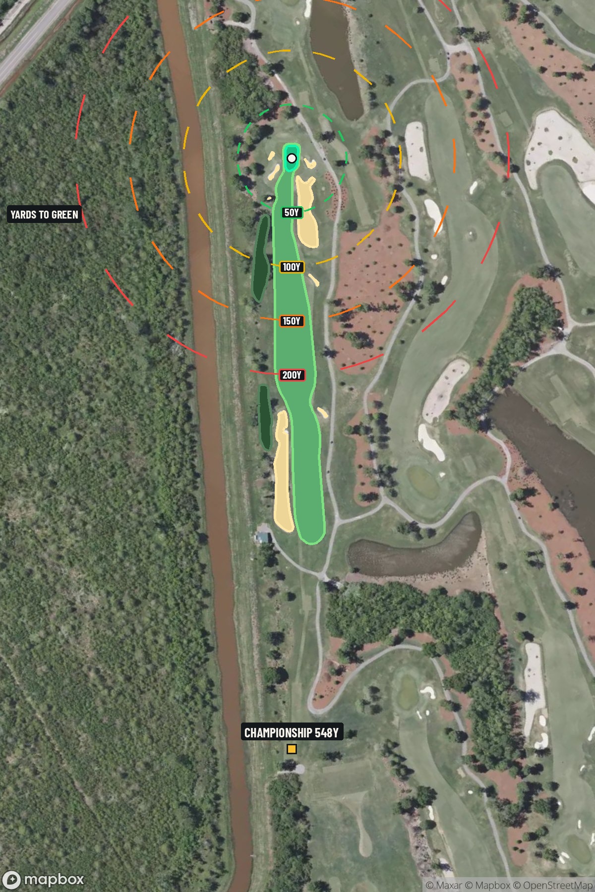 Hole 2 aerial at TPC of Louisiana