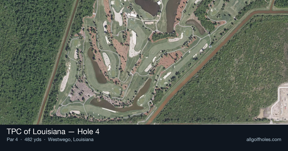 Hole 4 aerial at TPC of Louisiana