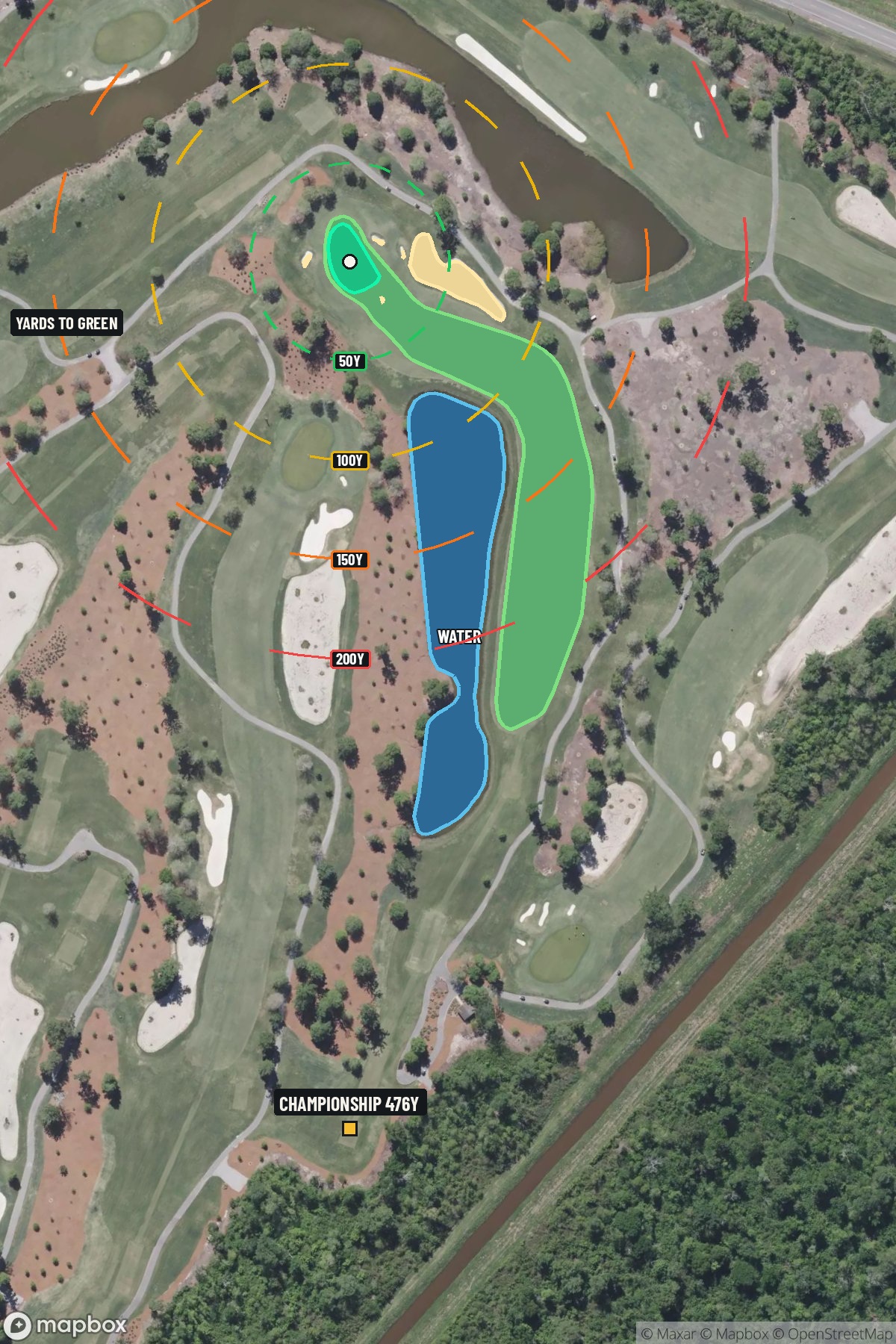 Hole 6 aerial at TPC of Louisiana