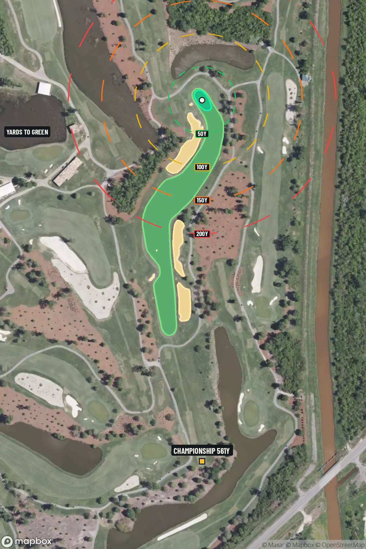 Hole 7 aerial at TPC of Louisiana