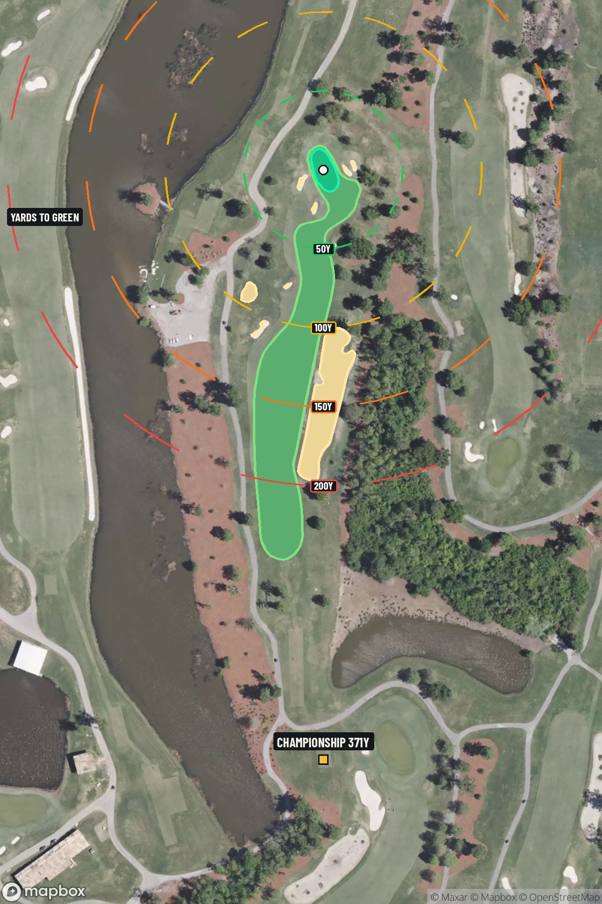 Hole 8 aerial at TPC of Louisiana