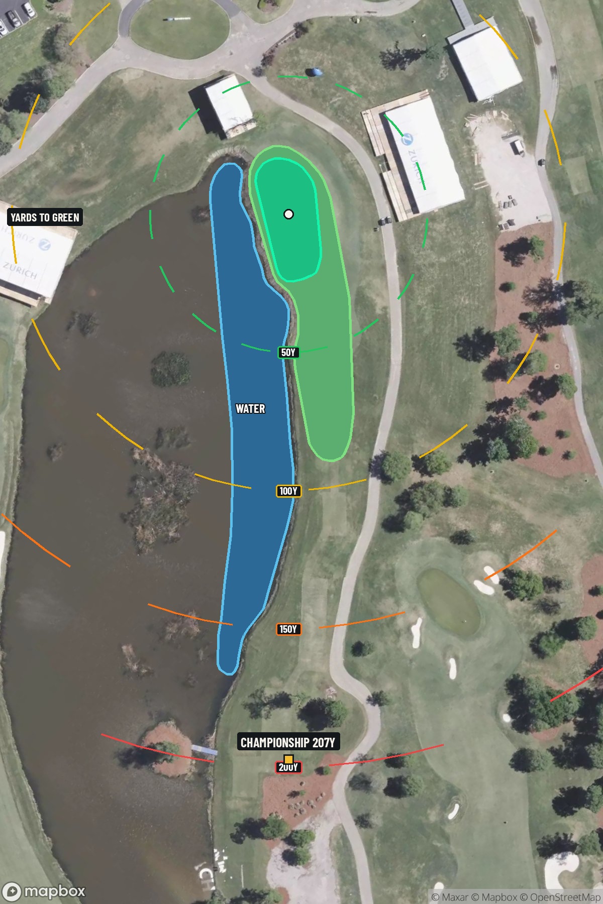 Hole 9 aerial at TPC of Louisiana
