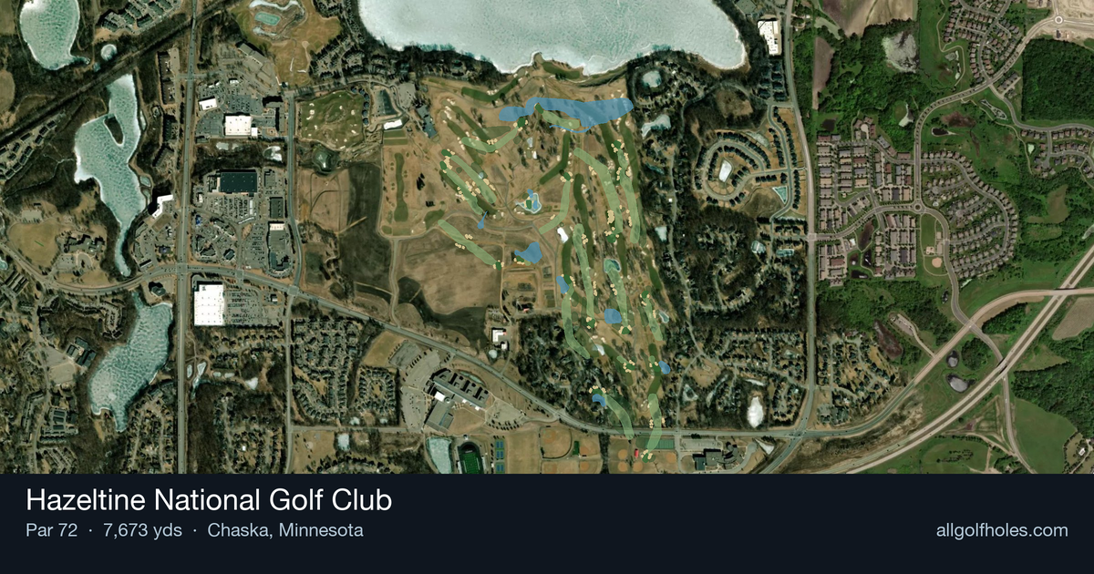 Hazeltine National Golf Club aerial view