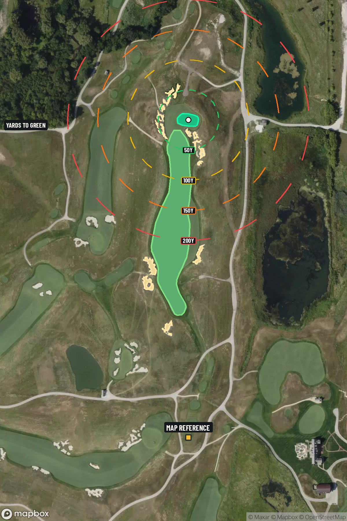 Hole 10 aerial at Erin Hills Golf Course