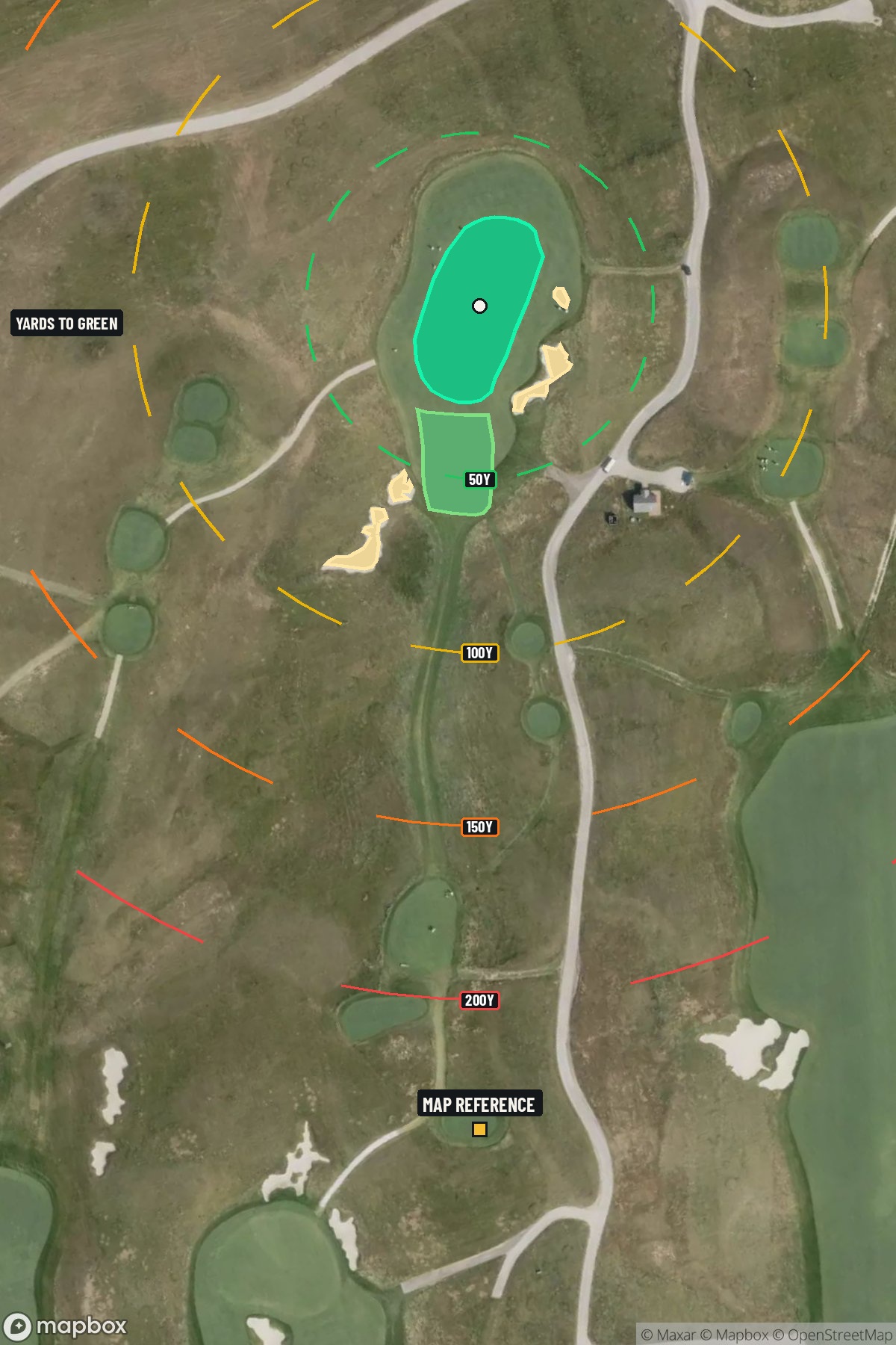 Hole 6 aerial at Erin Hills Golf Course