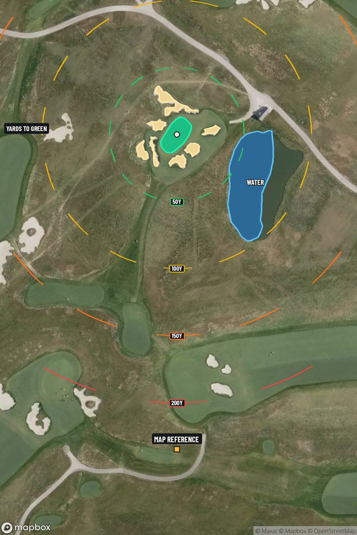 Hole 9 aerial at Erin Hills Golf Course