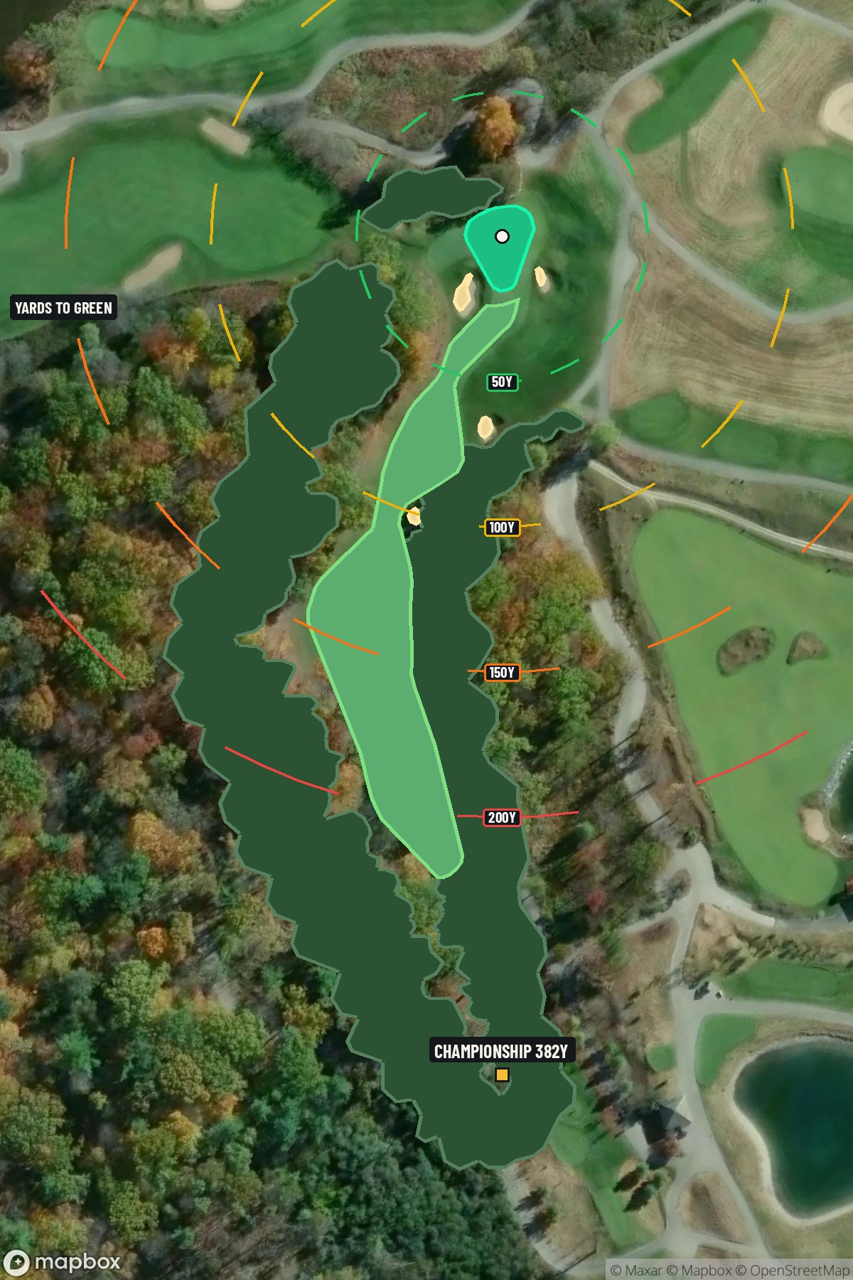 Hole 10 aerial at Blackwolf Run Golf Course