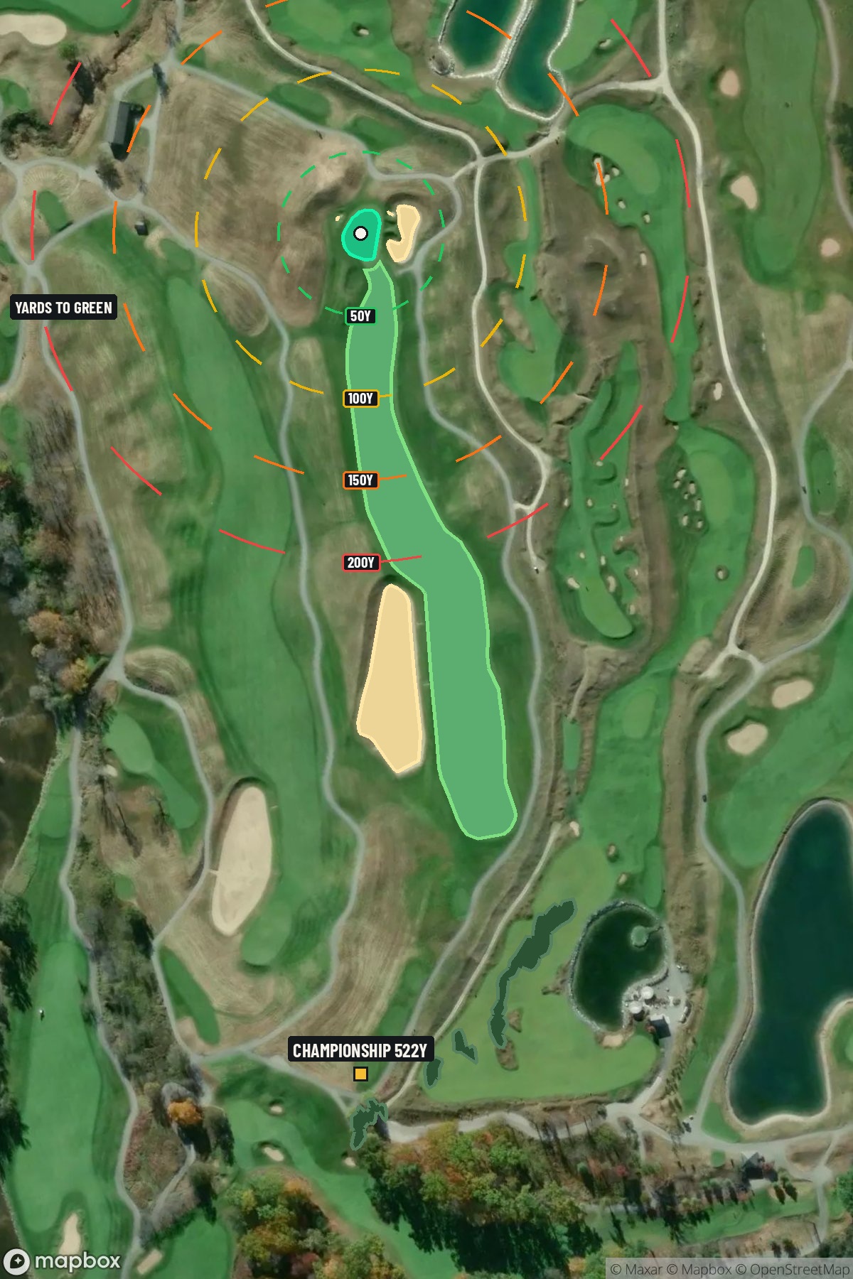 Hole 11 aerial at Blackwolf Run Golf Course
