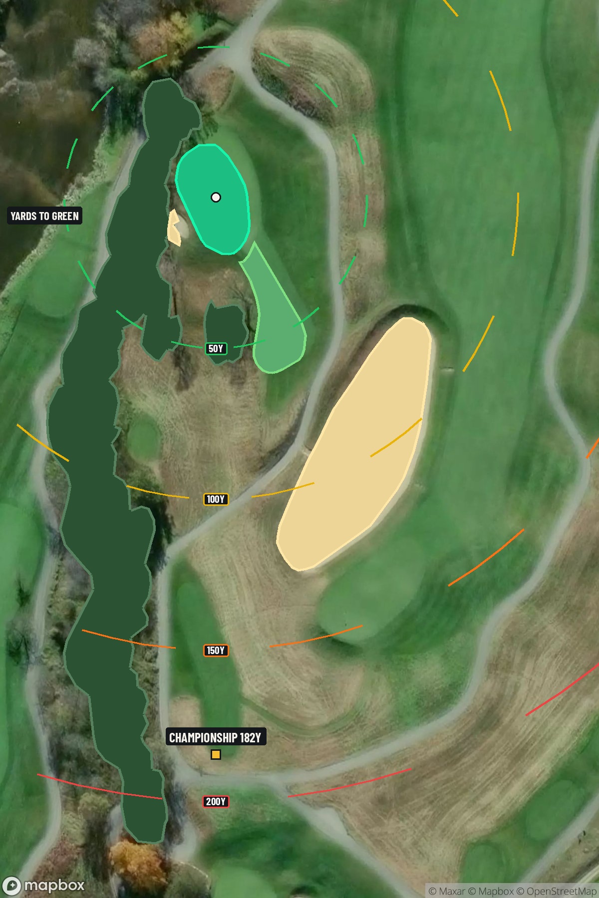 Hole 17 aerial at Blackwolf Run Golf Course