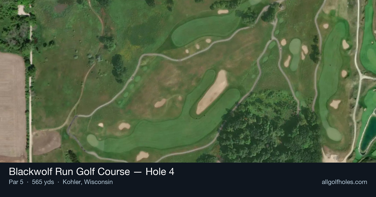 Hole 4 aerial at Blackwolf Run Golf Course