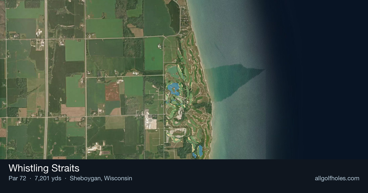 Whistling Straits aerial view