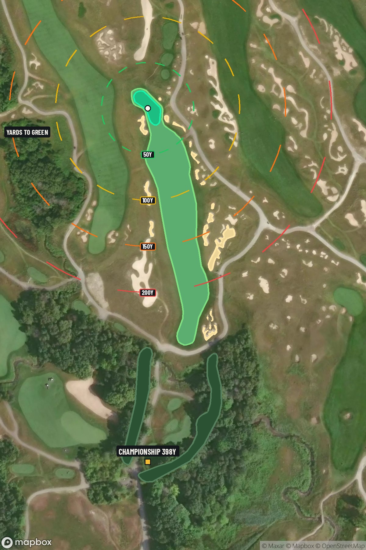 Hole 10 aerial at Whistling Straits