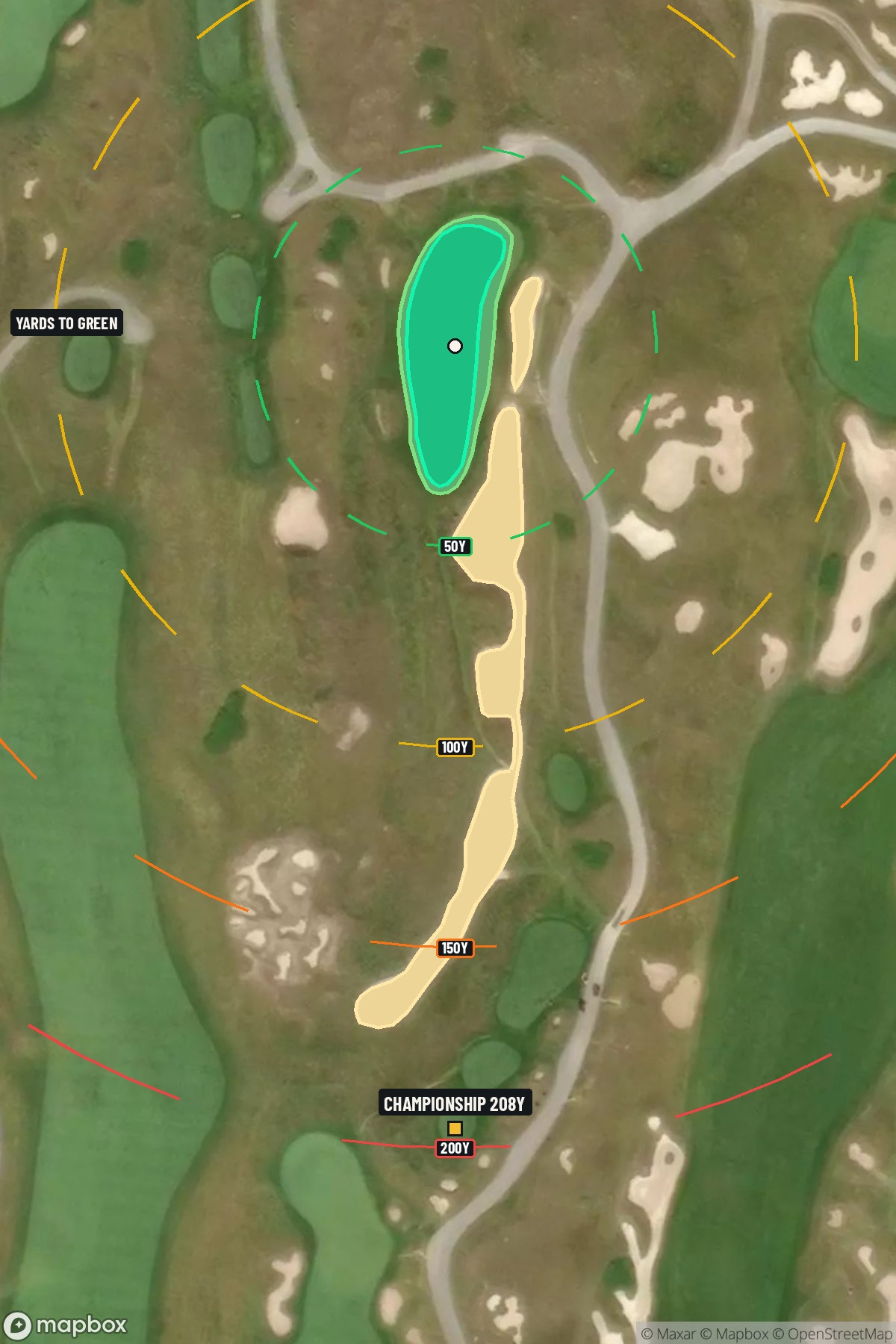 Hole 11 aerial at Whistling Straits