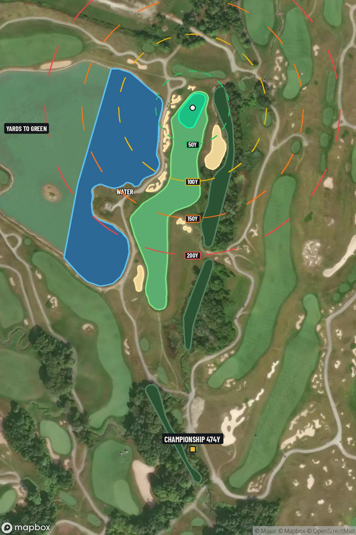 Hole 16 aerial at Whistling Straits