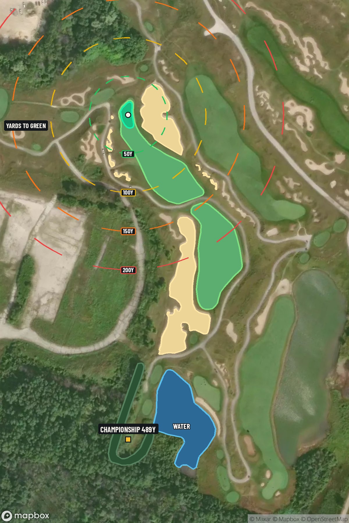 Hole 4 aerial at Whistling Straits