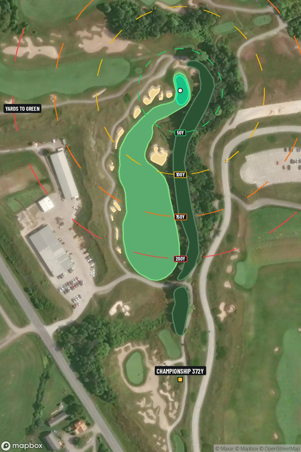 Hole 7 aerial at Whistling Straits