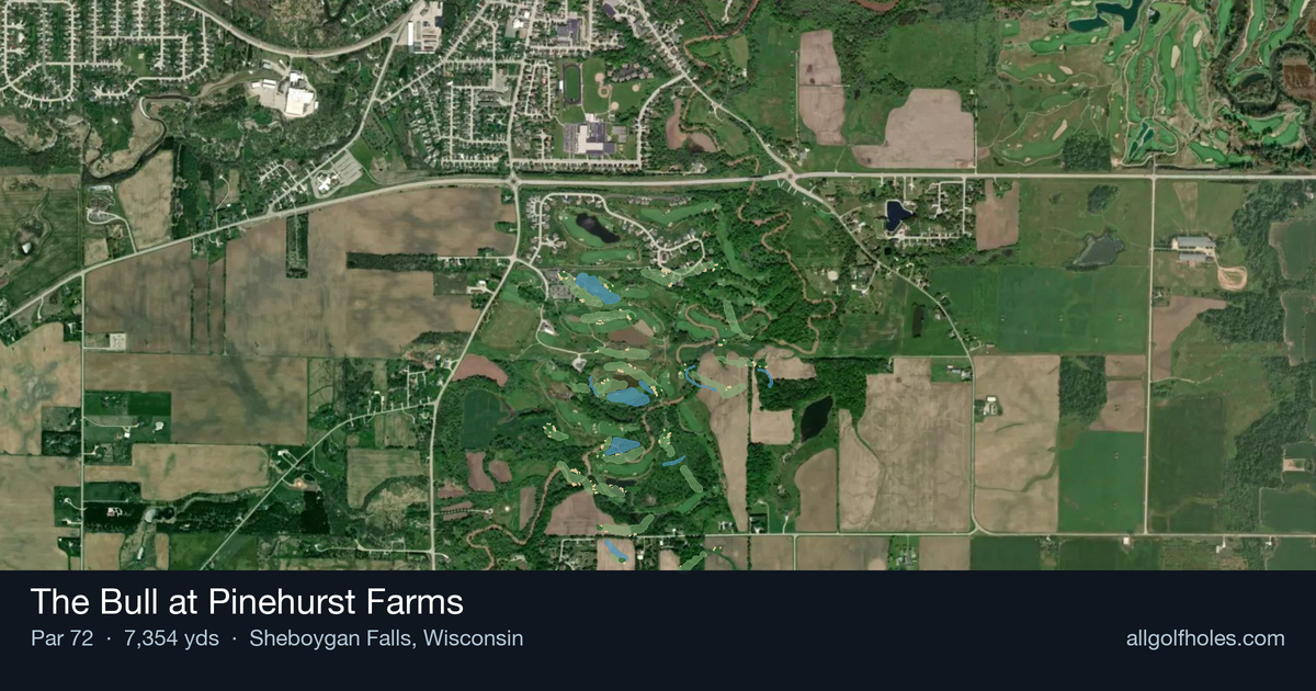 The Bull at Pinehurst Farms aerial view