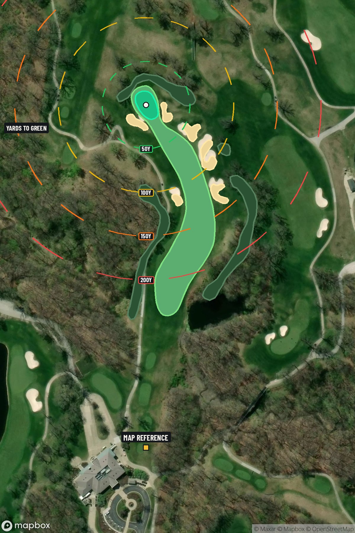 Hole 1 aerial at TPC at Deere Run