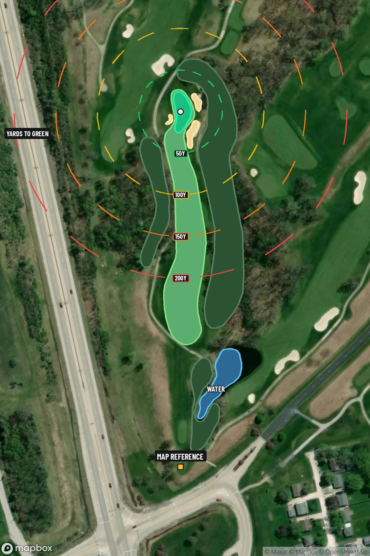 Hole 11 aerial at TPC at Deere Run