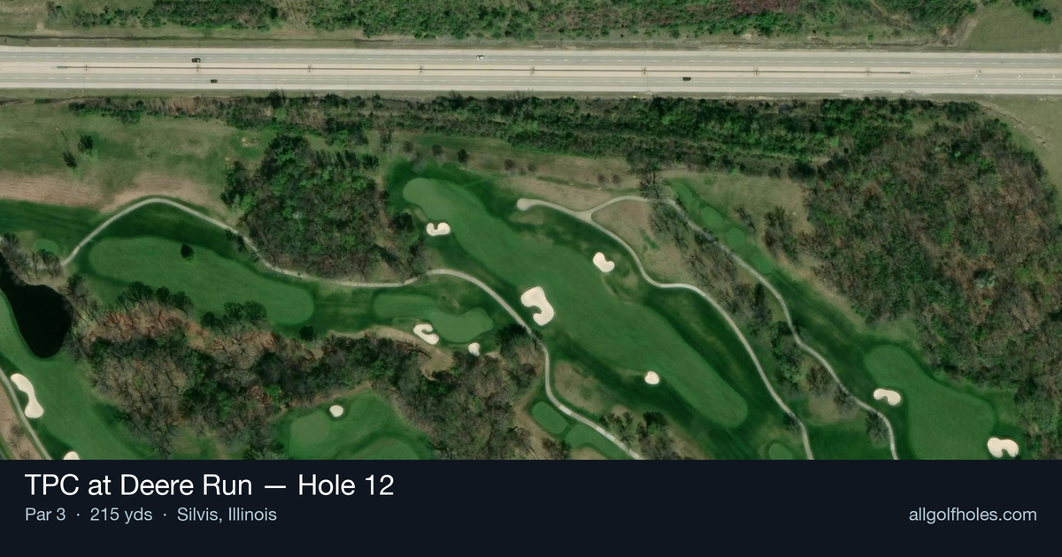 Hole 12 aerial at TPC at Deere Run