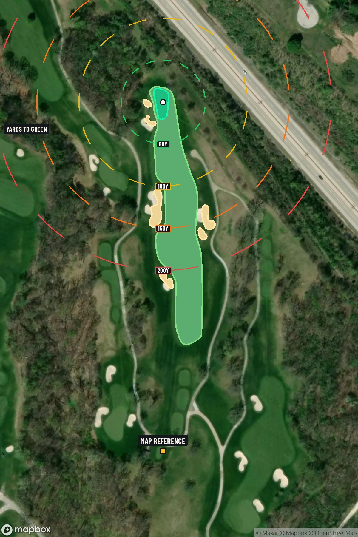 Hole 13 aerial at TPC at Deere Run
