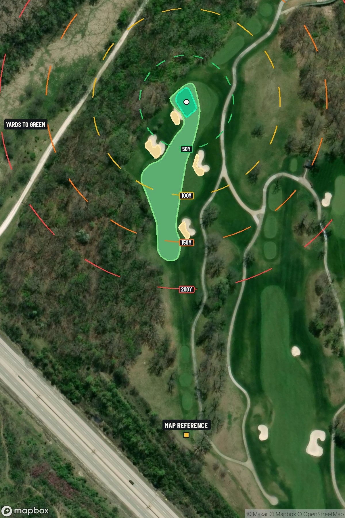 Hole 14 aerial at TPC at Deere Run