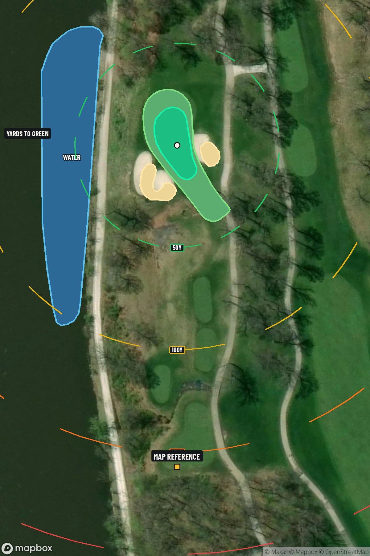 Hole 16 aerial at TPC at Deere Run