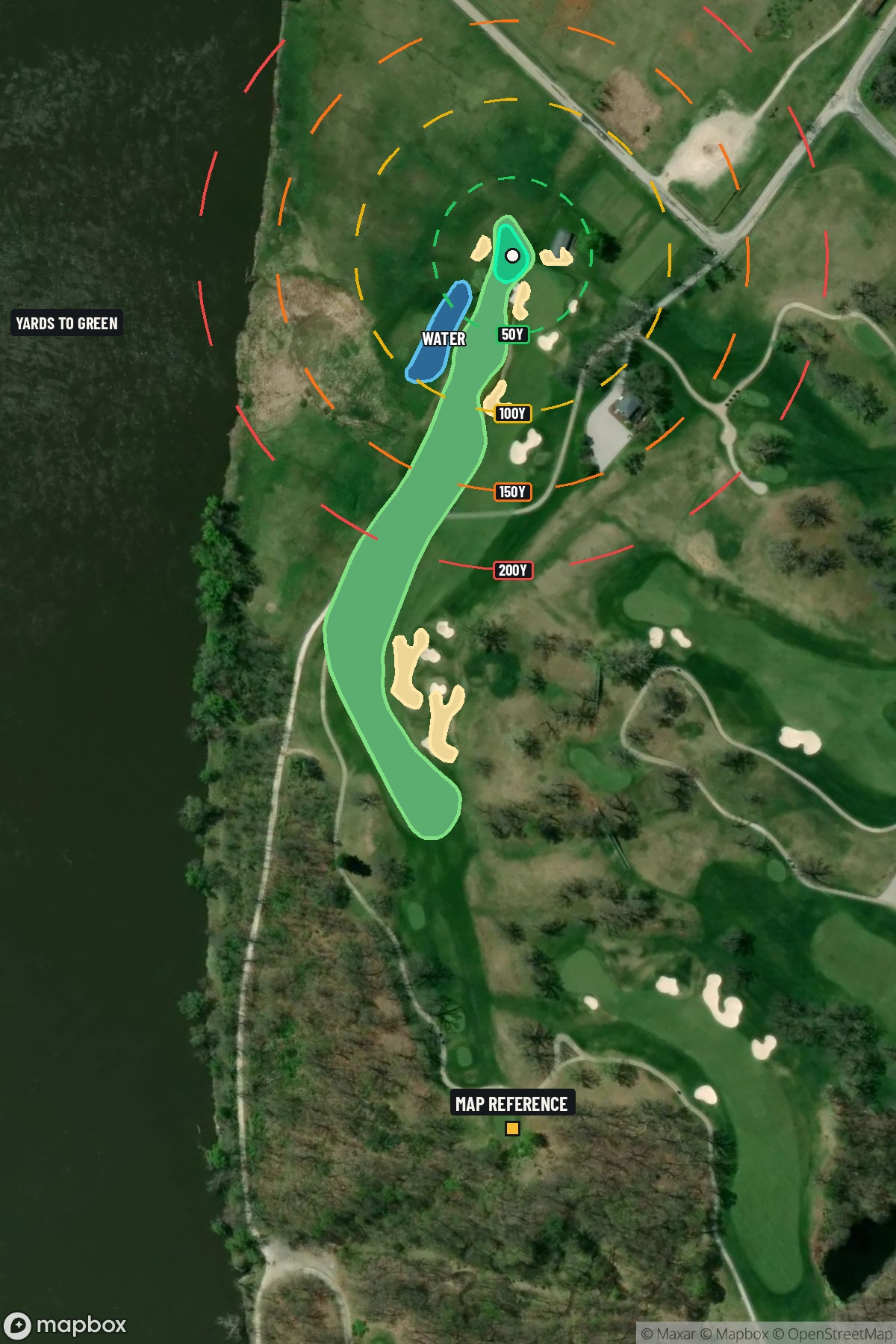 Hole 2 aerial at TPC at Deere Run