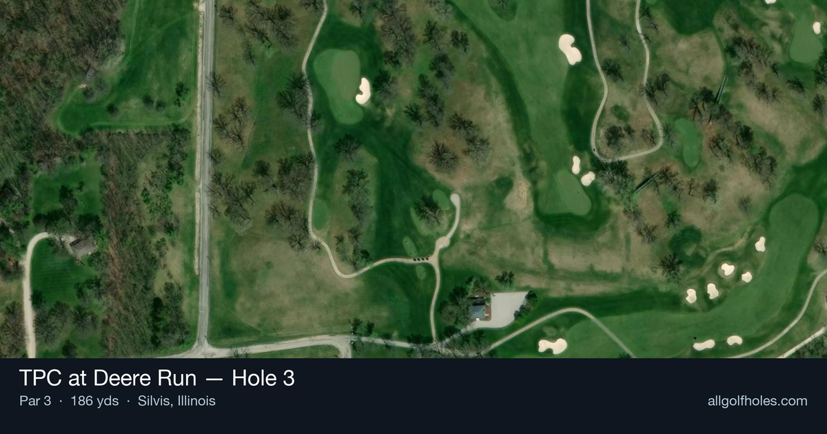 Hole 3 aerial at TPC at Deere Run