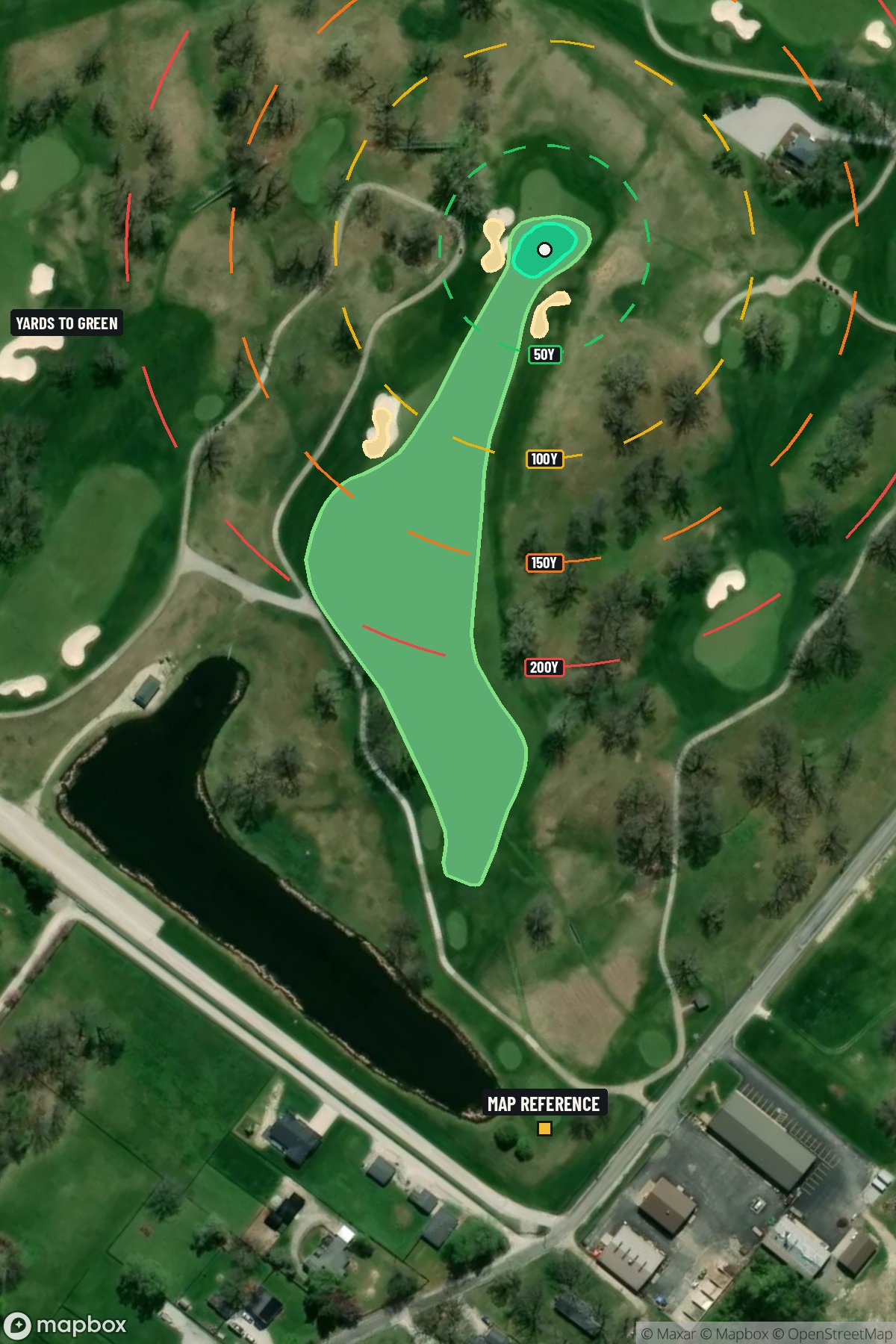 Hole 4 aerial at TPC at Deere Run