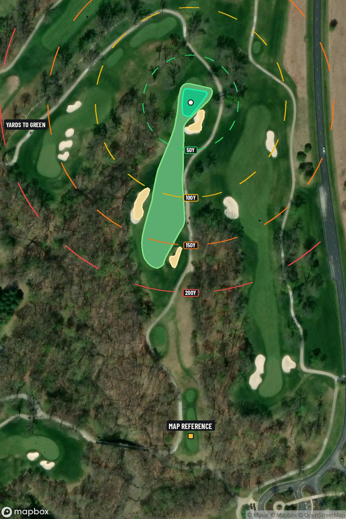 Hole 6 aerial at TPC at Deere Run