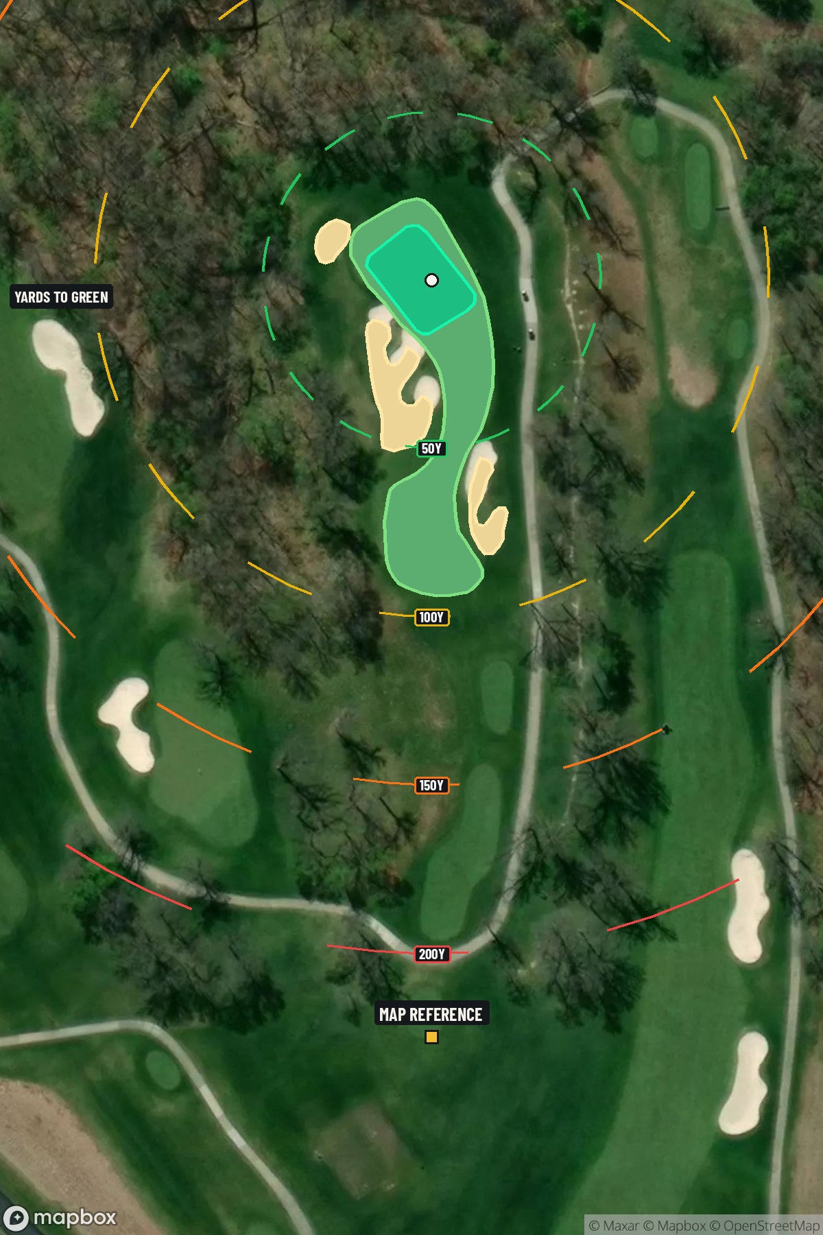 Hole 7 aerial at TPC at Deere Run