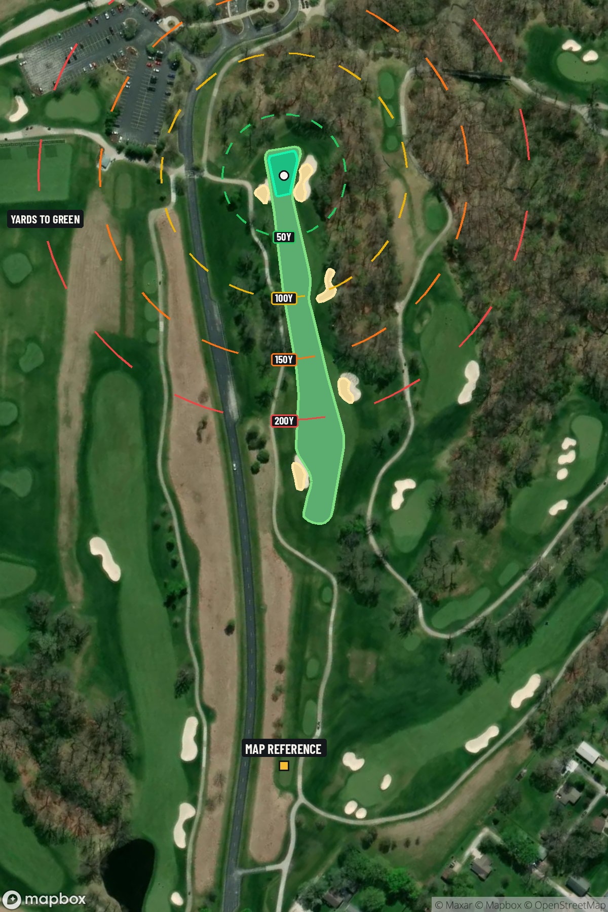 Hole 9 aerial at TPC at Deere Run