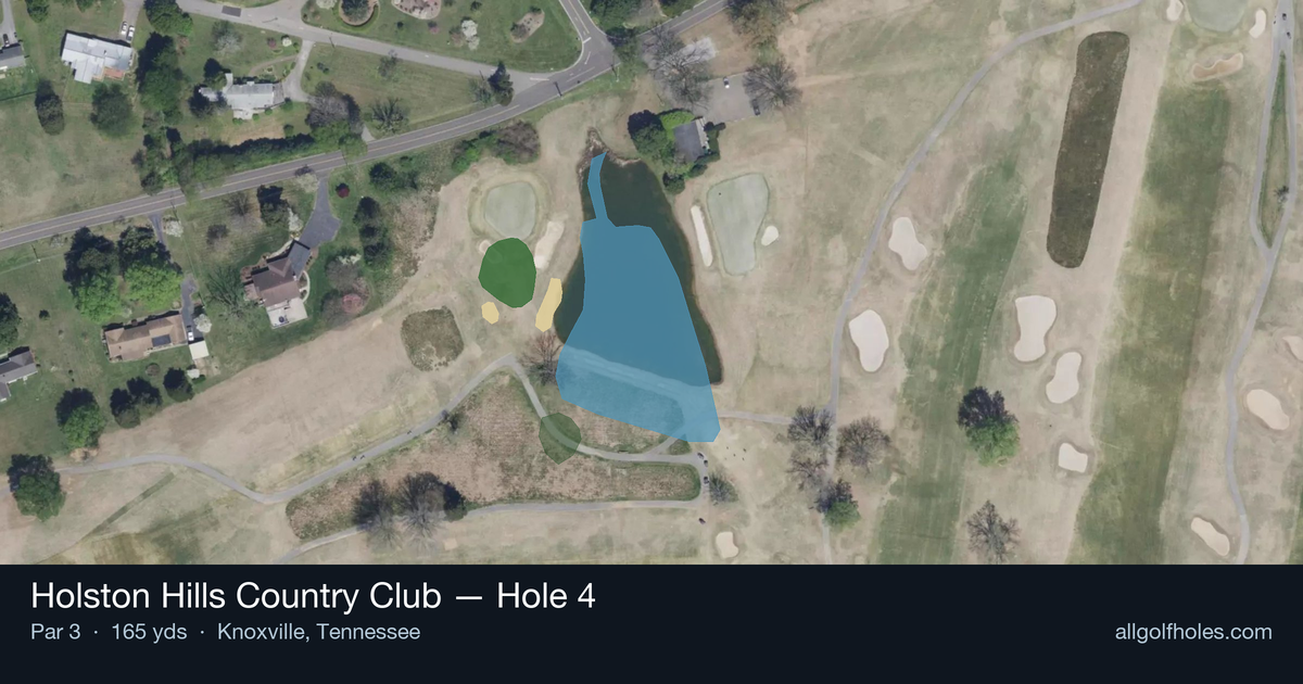Hole 4 aerial at Holston Hills Country Club