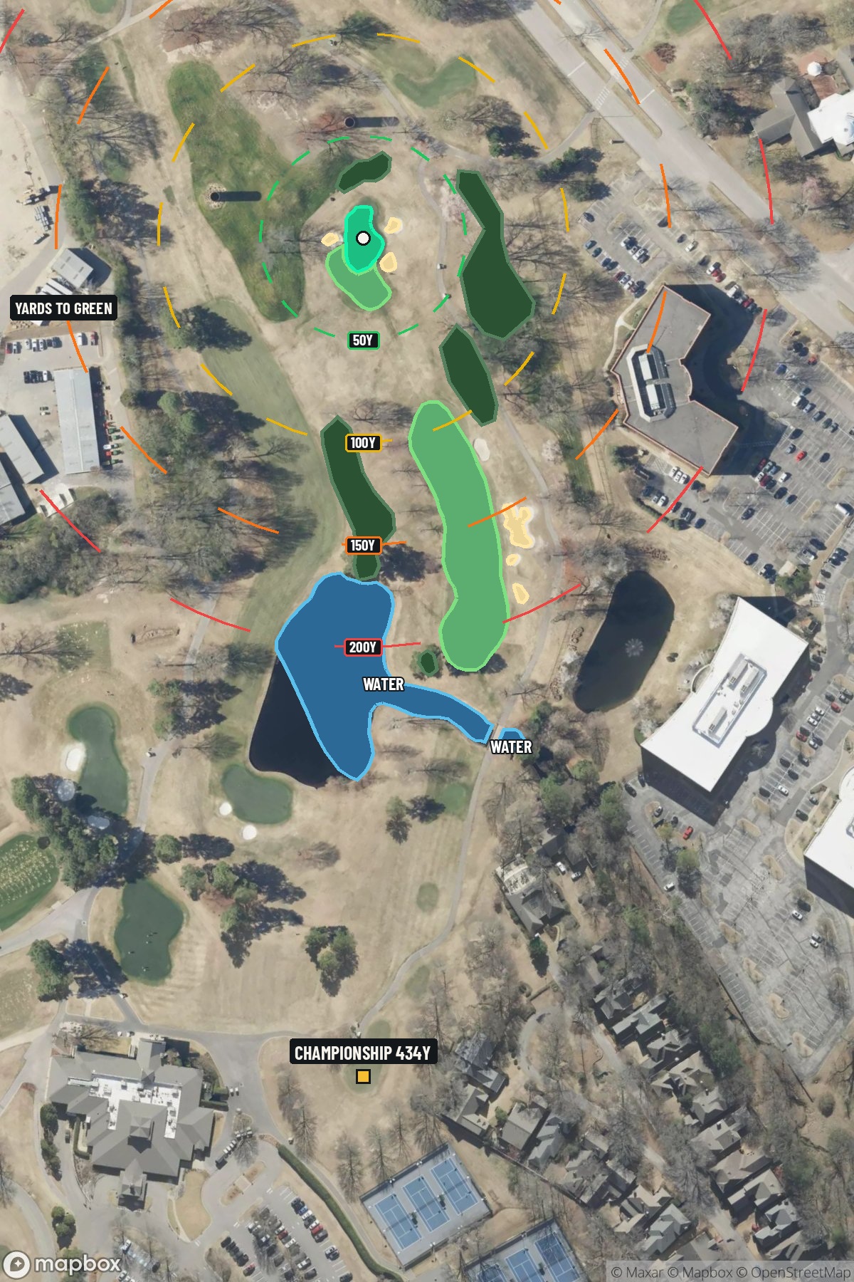 Hole 1 aerial at TPC Southwind