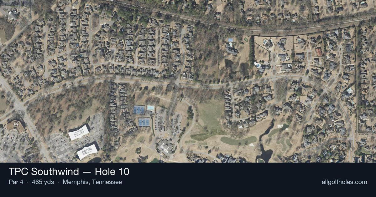 Hole 10 aerial at TPC Southwind