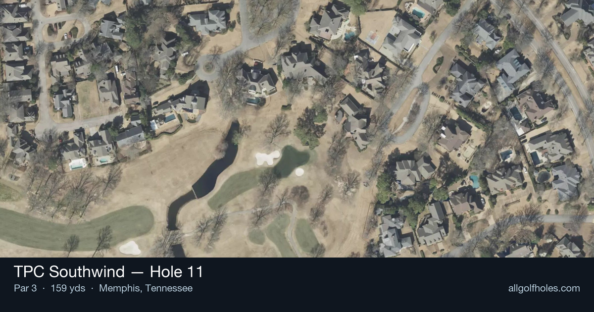 Hole 11 aerial at TPC Southwind