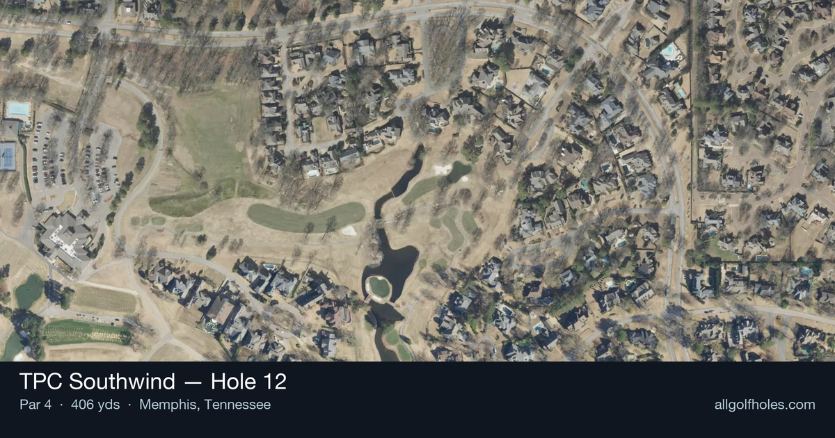 Hole 12 aerial at TPC Southwind