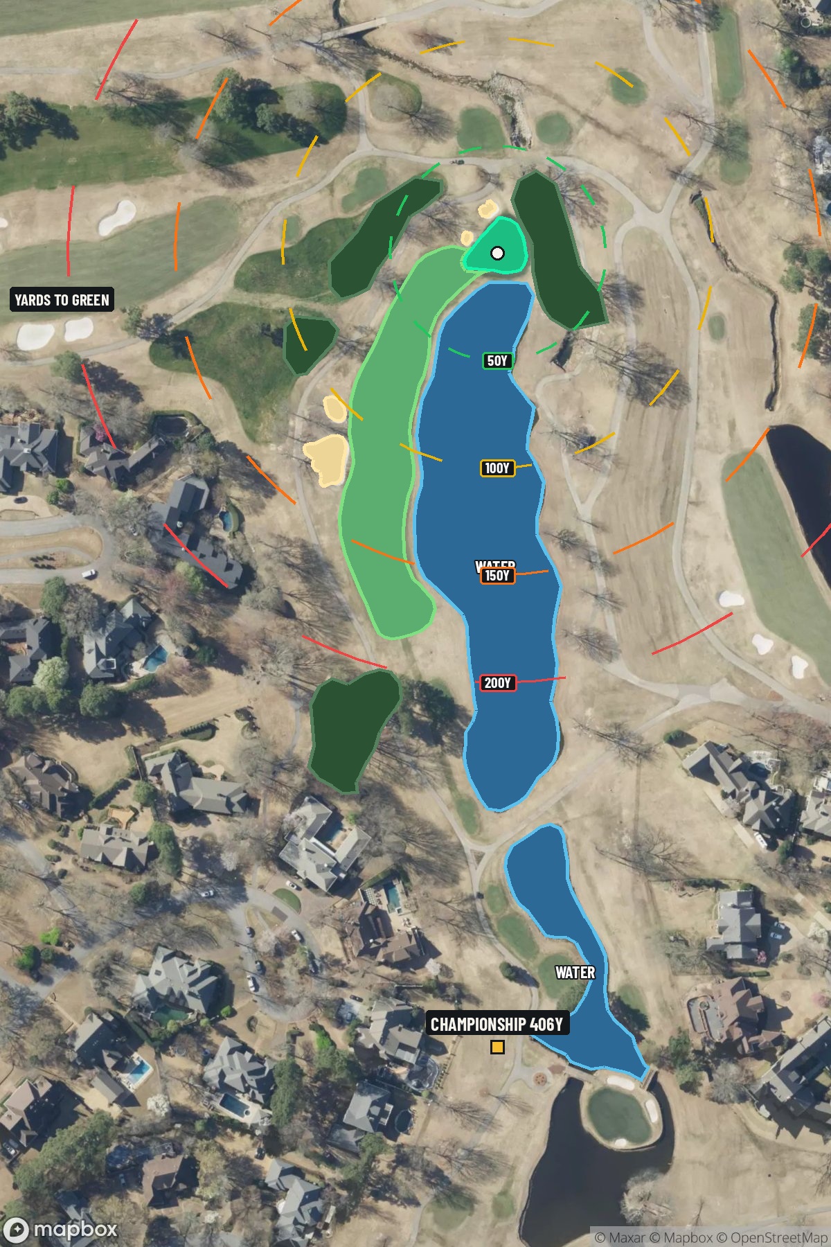 Hole 12 aerial at TPC Southwind