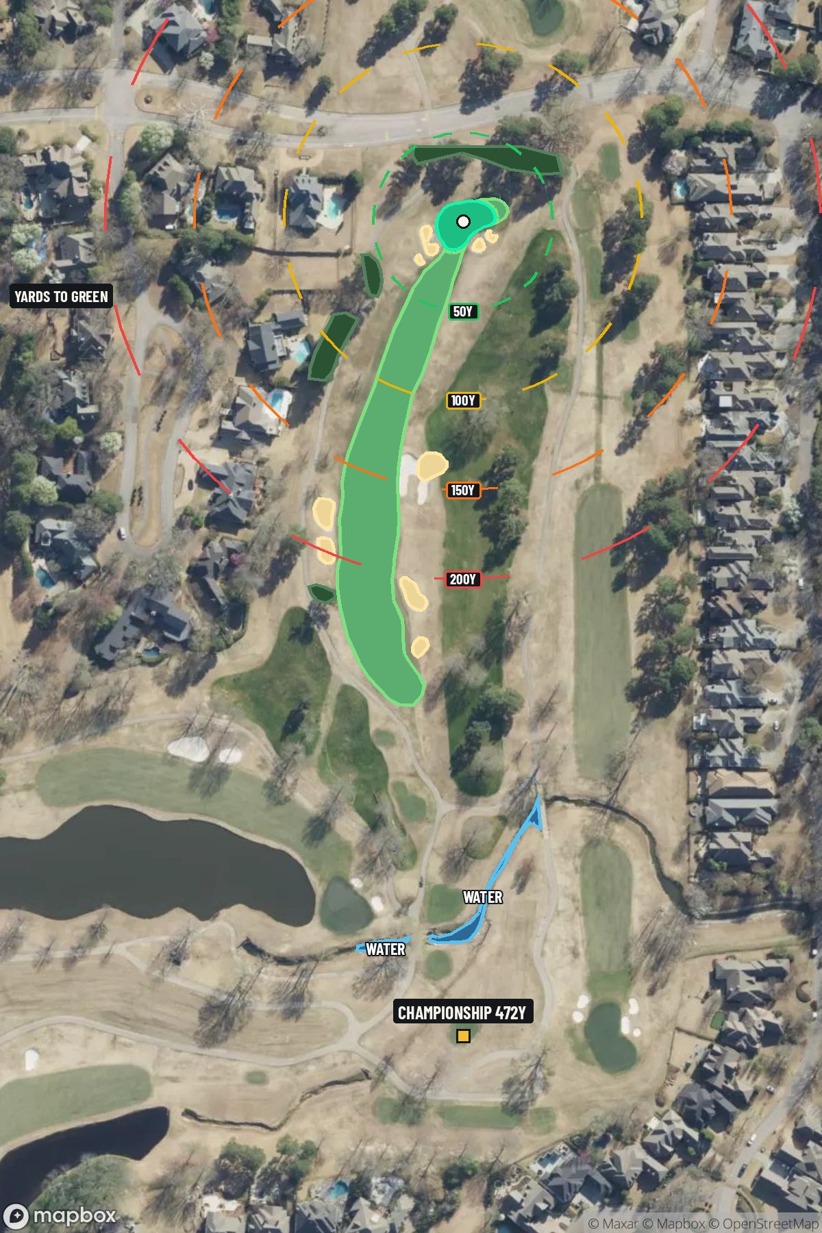Hole 13 aerial at TPC Southwind