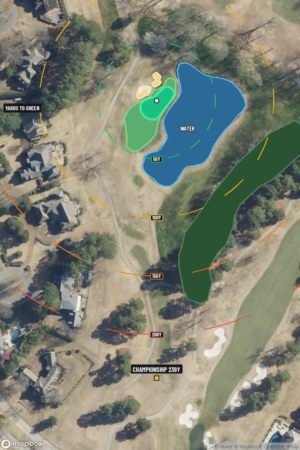 Hole 14 aerial at TPC Southwind