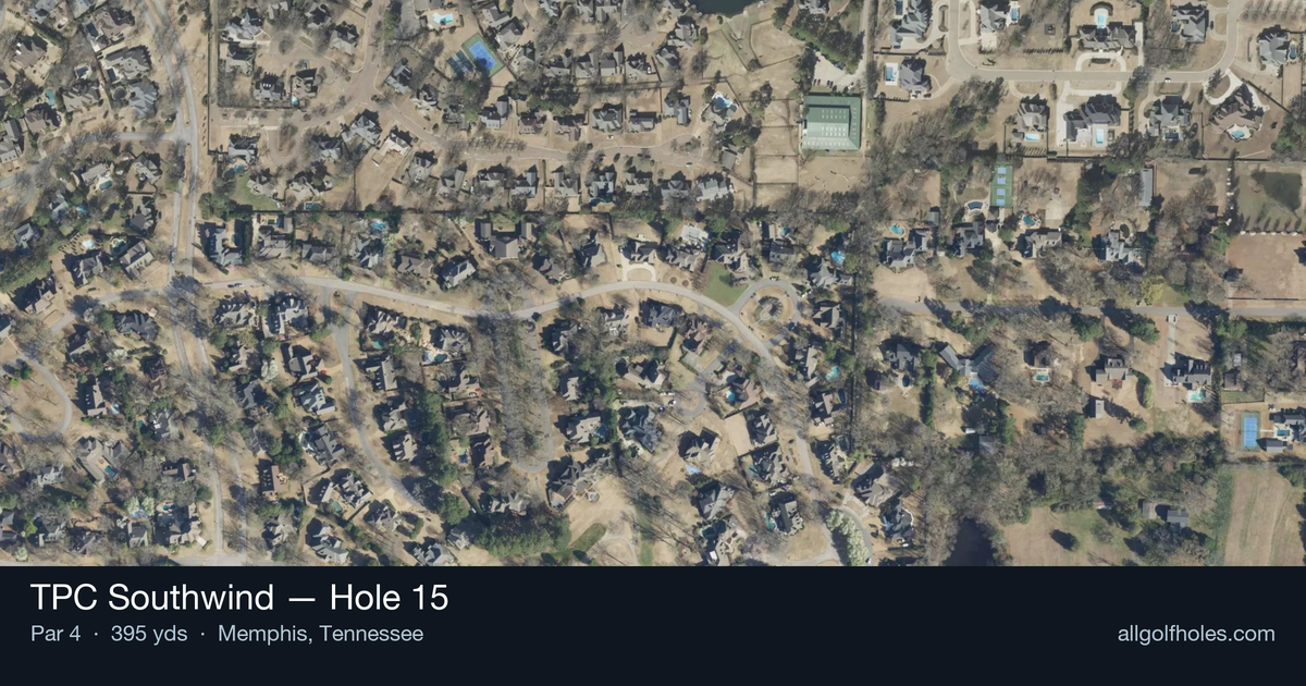 Hole 15 aerial at TPC Southwind