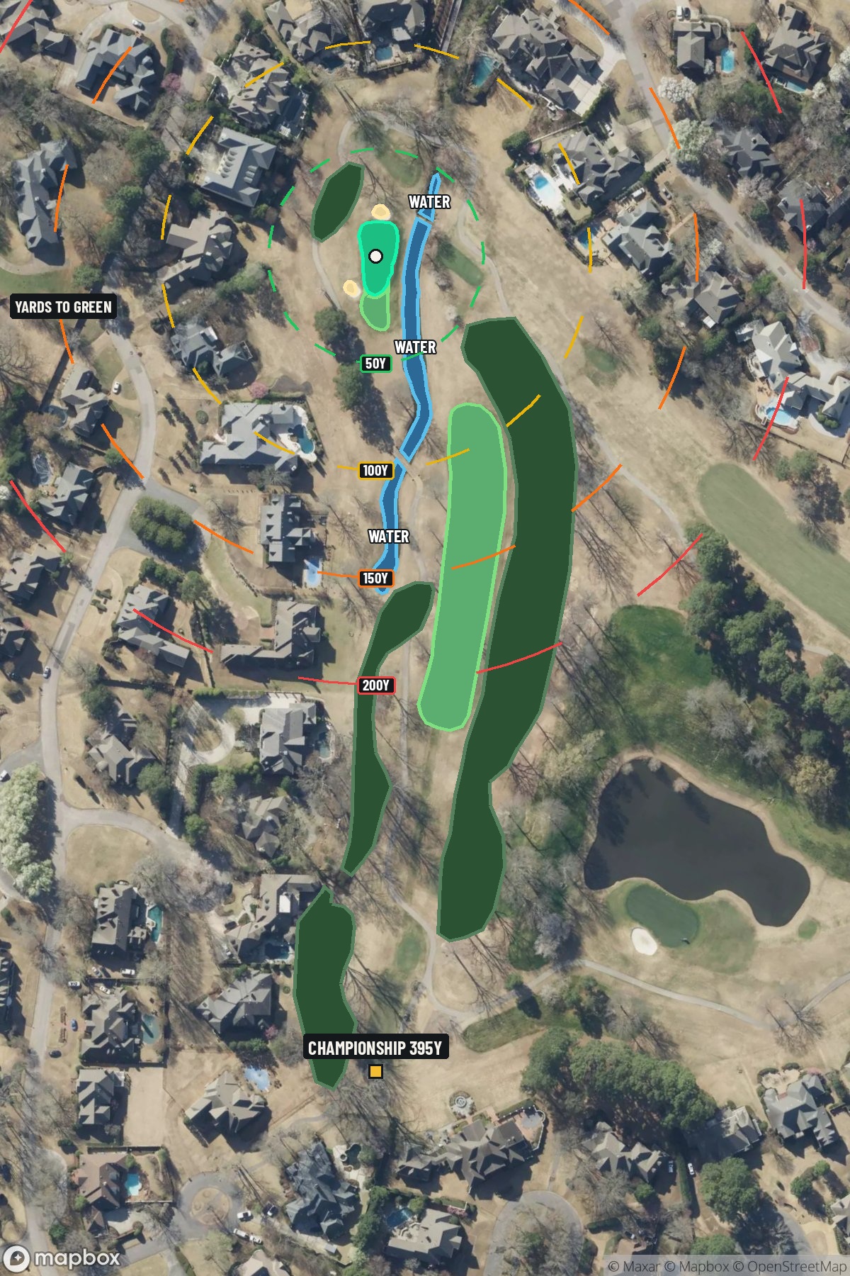 Hole 15 aerial at TPC Southwind