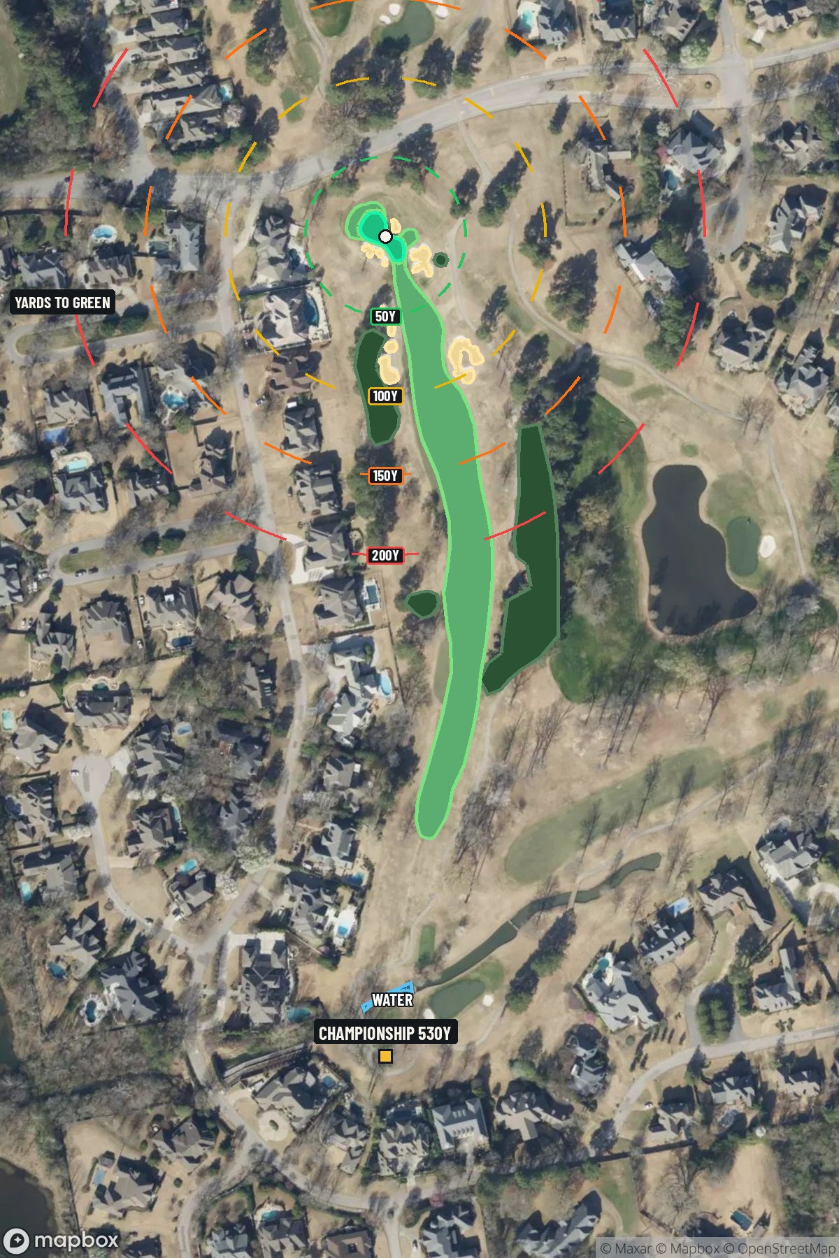 Hole 16 aerial at TPC Southwind