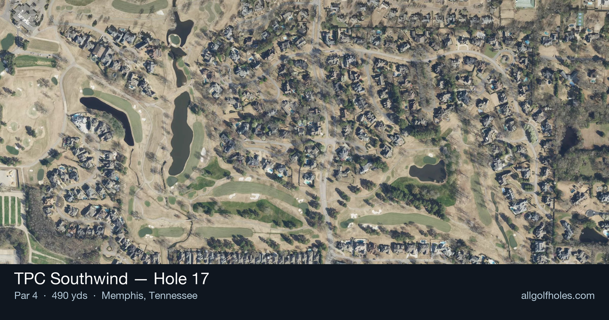 Hole 17 aerial at TPC Southwind