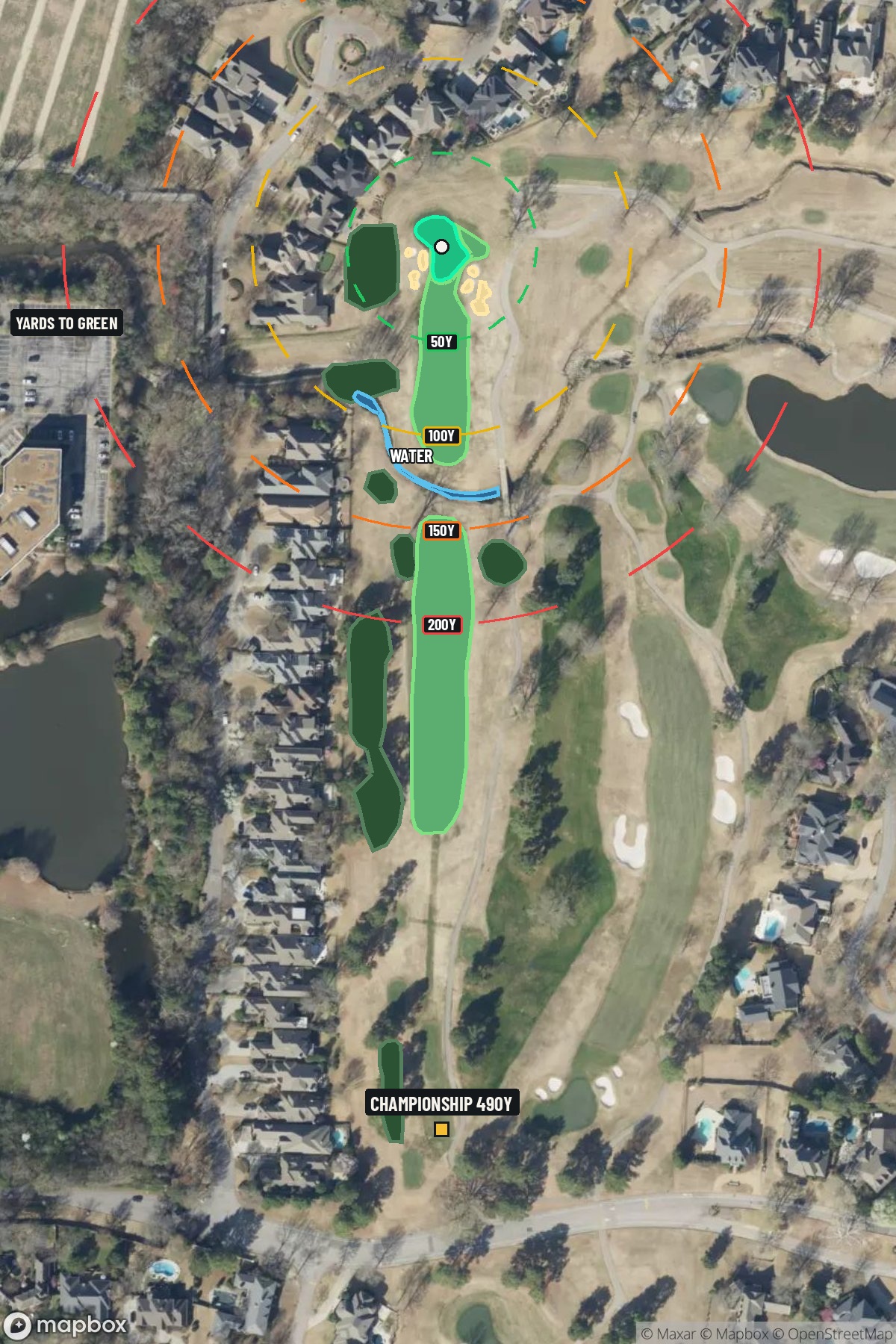 Hole 17 aerial at TPC Southwind
