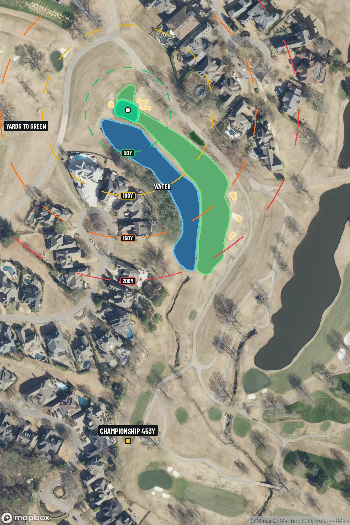 Hole 18 aerial at TPC Southwind