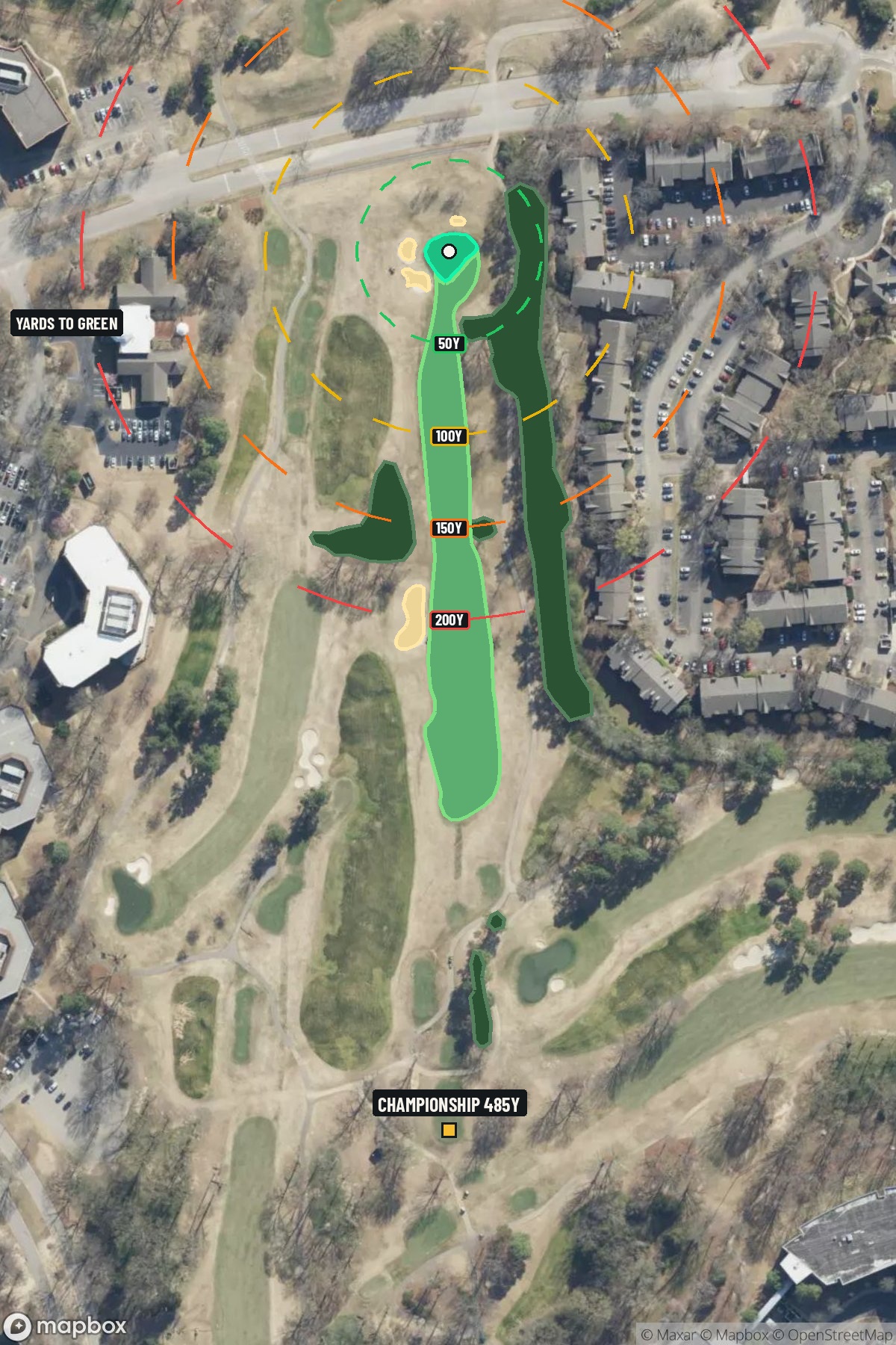 Hole 5 aerial at TPC Southwind