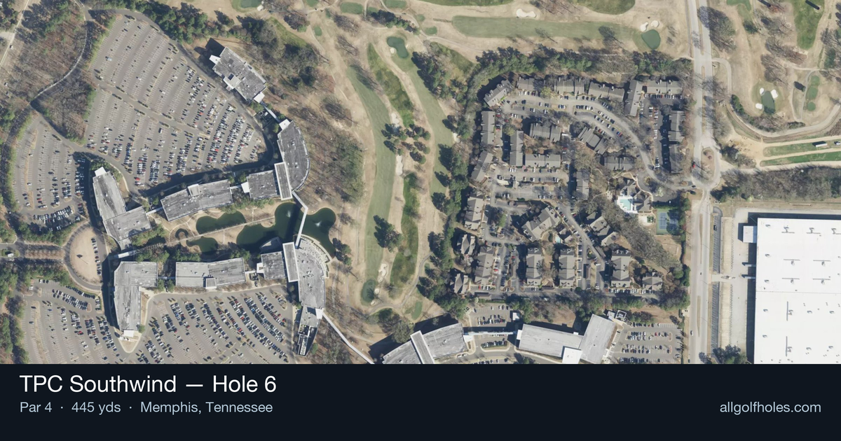 Hole 6 aerial at TPC Southwind